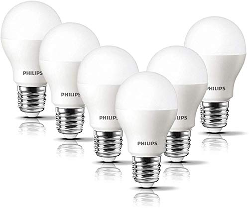 Philips LED Lampe 8 W ersetzt 60 W, E27, warmweiß (2700K), 806 Lumen, matt, 6er Pack